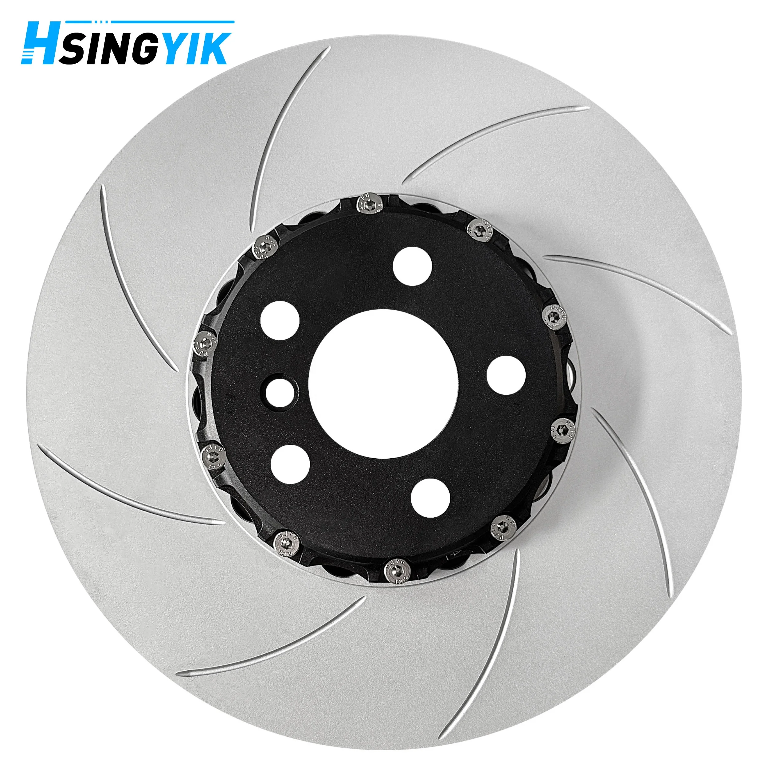 34106880075 High Performance 2-Piece Brake Disc Rotor Upgrade Replacement For BMW G20 M340i G22 G30 G01 OEM 1-Piece Rotor