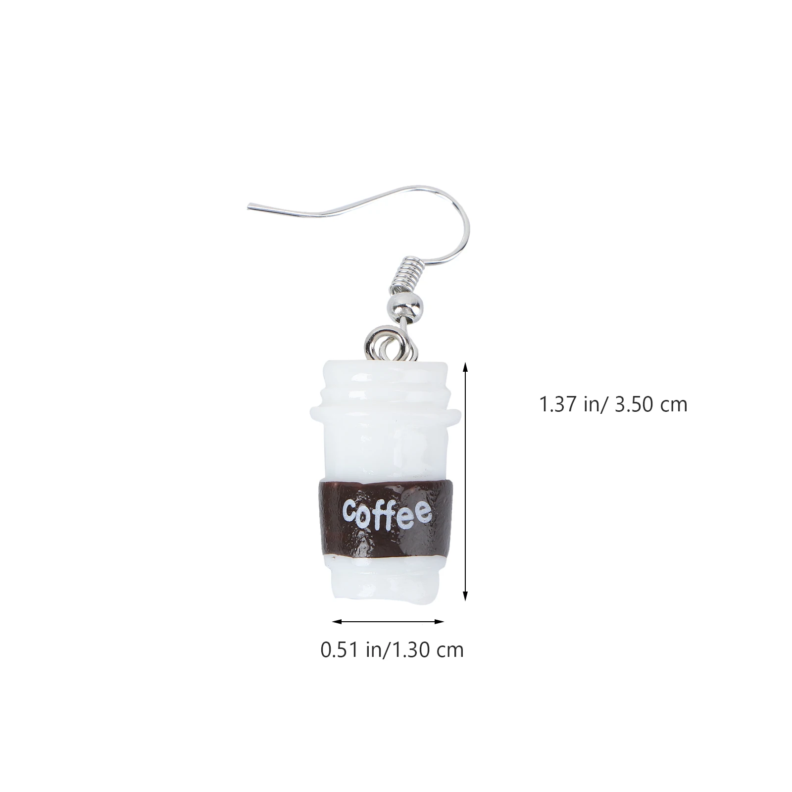 

Funny Coffee Decors Earrings Stylish Resin Women Gifts Fashion Jewelry Biscuit Ear Decor Delicate Ear Jewelry Dangler