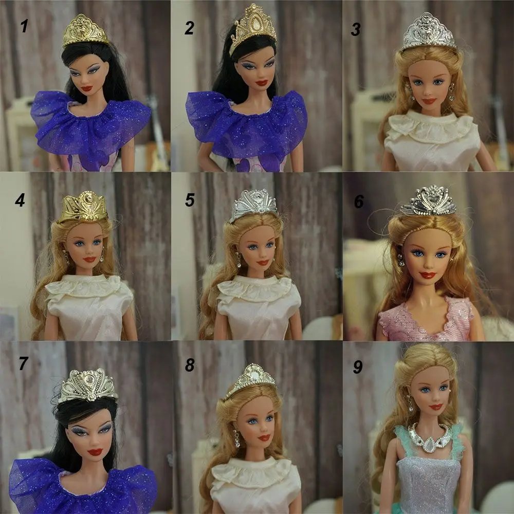 Doll Baby Doll Colthes Decorations Jewelry Clothes Accessories Girl Gift Toys Doll Party Earring Necklaces Crowns Bracelet