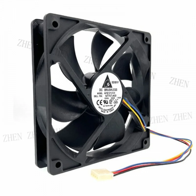 

Y Y Delta afb1212vh 120mm PWM 12025 DC 12v 0.60a 12cm 4pin Cooling Fan 120*120*25mm