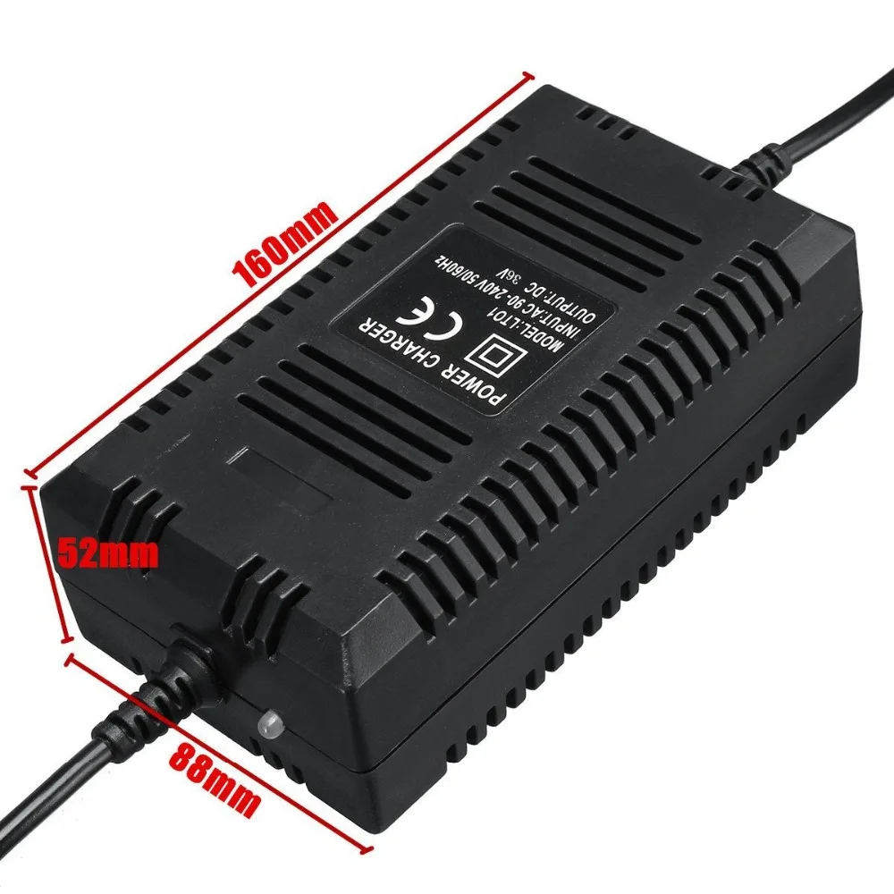 EU Standard 36V 2A Smart Charger For AGM VRLA SLA Lead Acid Battery 10AH 12AH 20AH With 12mm XLR 3 Pins Female Plug