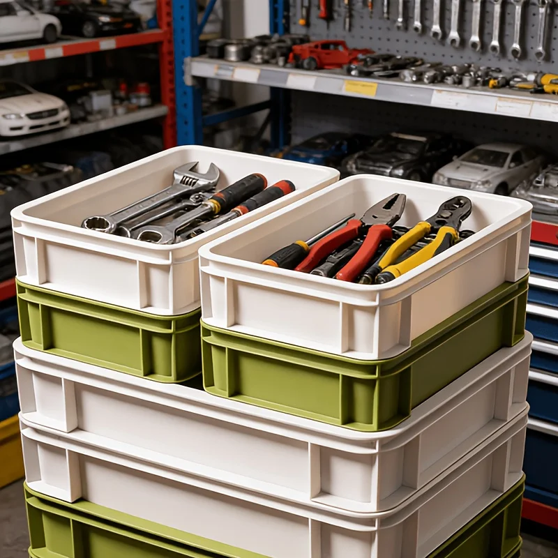 Industrial Vintage Hardware Tool Storage Thickened Heavy Duty Strong Load Bearing Multi Compartment Stackable Portable Organizer