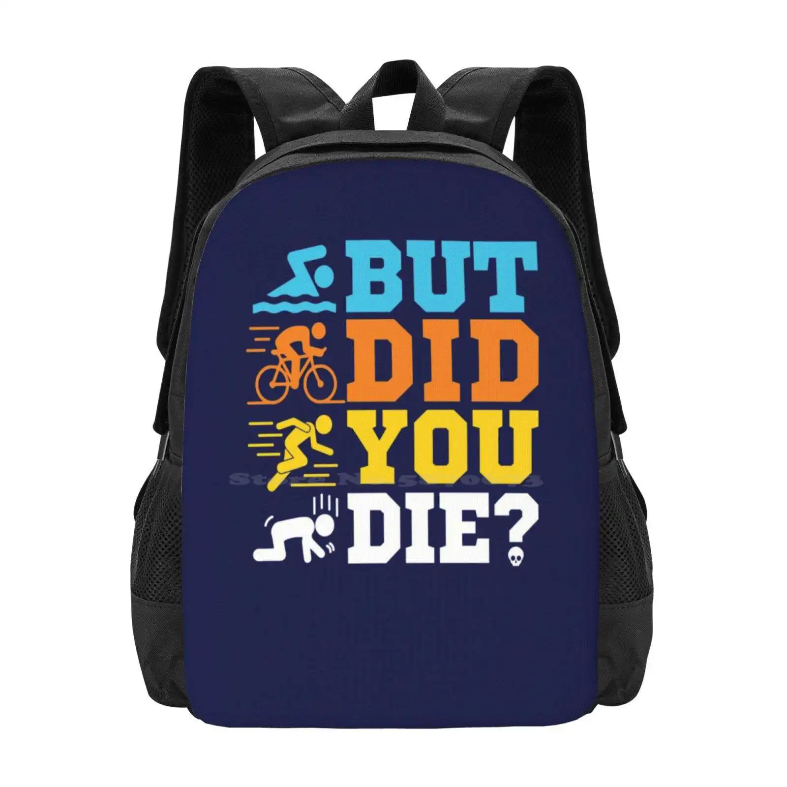 Triathlon-But Did You Die ? School Bags For Teenage Girls Laptop Travel Bags Triathlete Triathlon Racing Triathlon Coach Swim