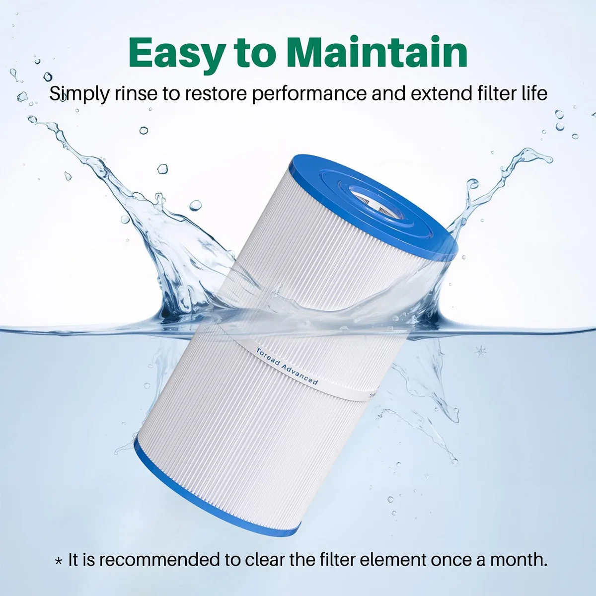 فلتر سبا لـ C-6430 Watkins 31489، Pleatco PWK30، Filbur FC-3915، P/ n0969601، يمكن أن يحل محل فلتر السبا