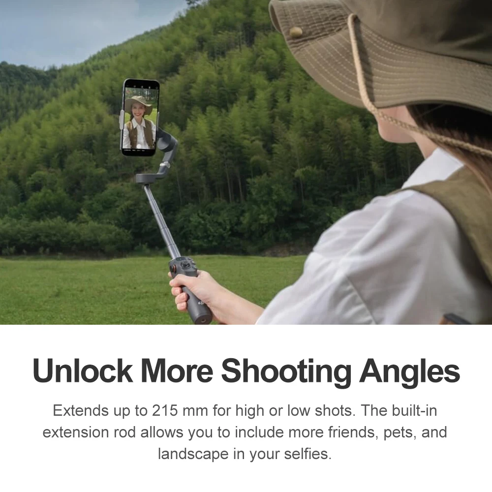 DJI OM 6 Osmo Mobile 6 OM6 3 Poros Penstabil Gimbal Genggam Ponsel Tripod Kamera Gimbal Stabil Tongkat Ekstensi Tongkat Swafoto