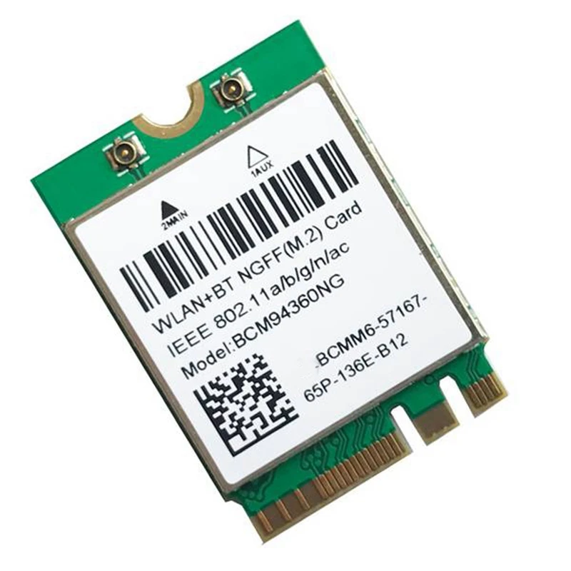 Dual Band 1200Mbps BCM94360NG WiFi Card for MacOS Hackintosh 802.11Ac Bluetooth 4.0 Wireless Adapter Network Lan Card