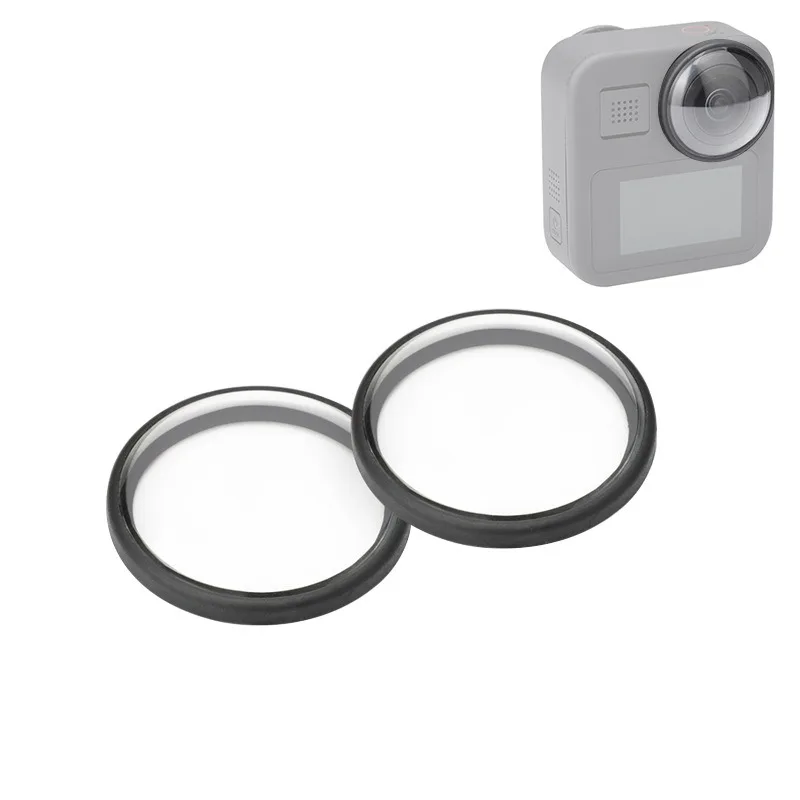 2 PCS Acrylic Protective Lens Cover for Gopro Max Action Camera Gopro Max Lens Dust Cover Lens Cover Accessories
