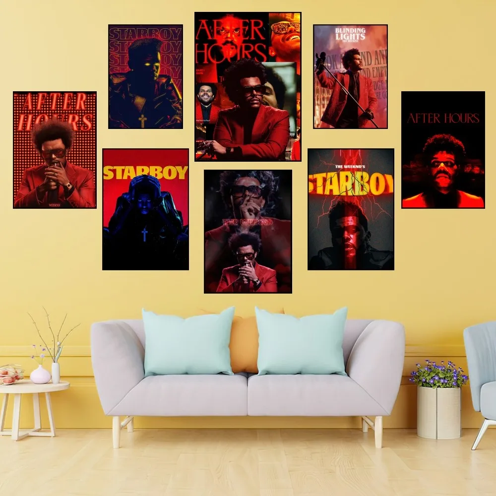 Rap Rapper The Weeknd Wiken Poster Prints Wall Painting Bedroom Living Room Decoration Office Home