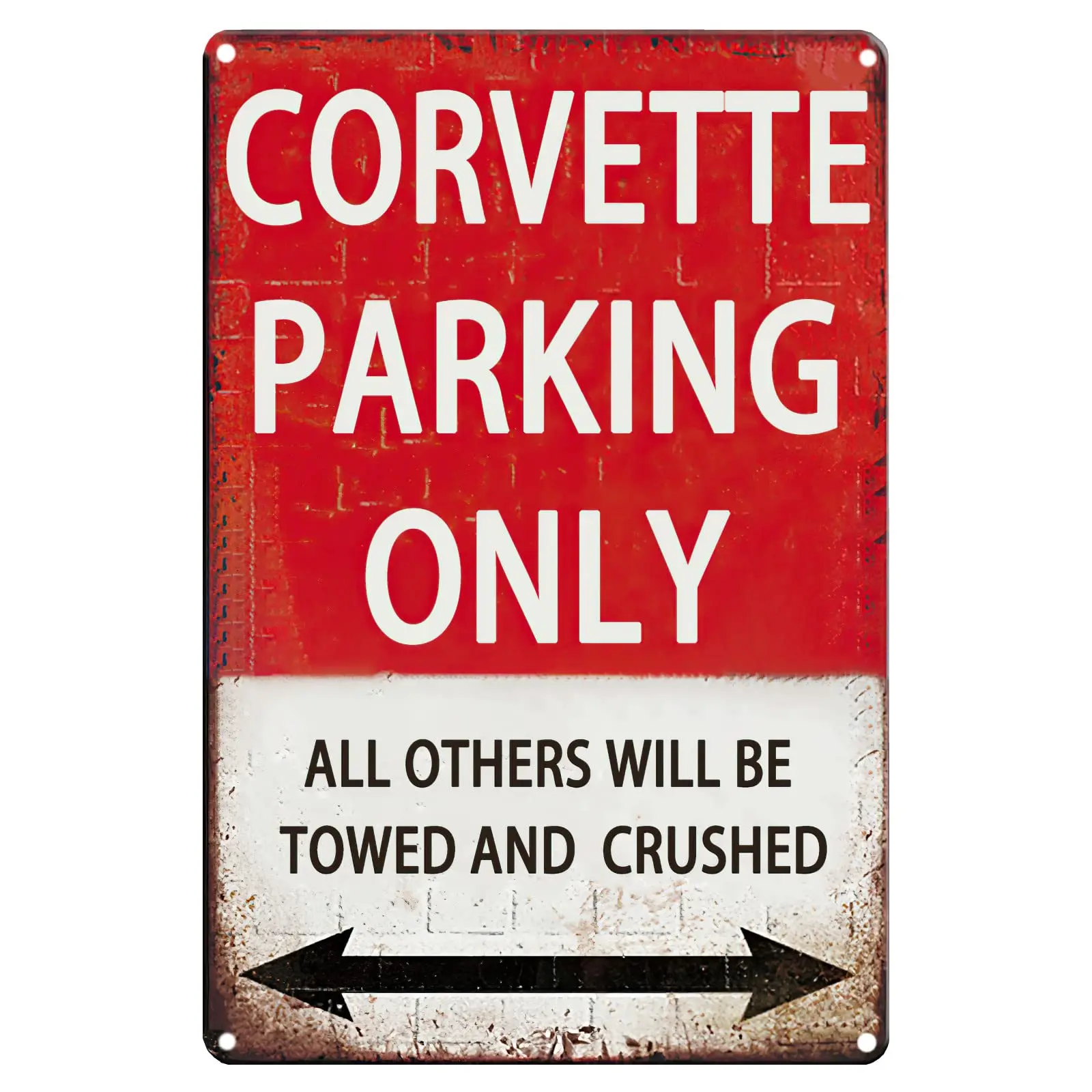 1PCS,Corvette Gifts For Men, Vintage Garage Metal Signs Tin Corvette Sign Funny Car Poster Room Accessories Man Cave Wall Art De