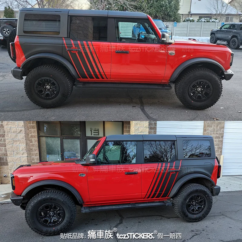 

Автомобильные наклейки Ford Bronco, внешняя настройка кузова, спортивная модная наклейка, пленка, аксессуары