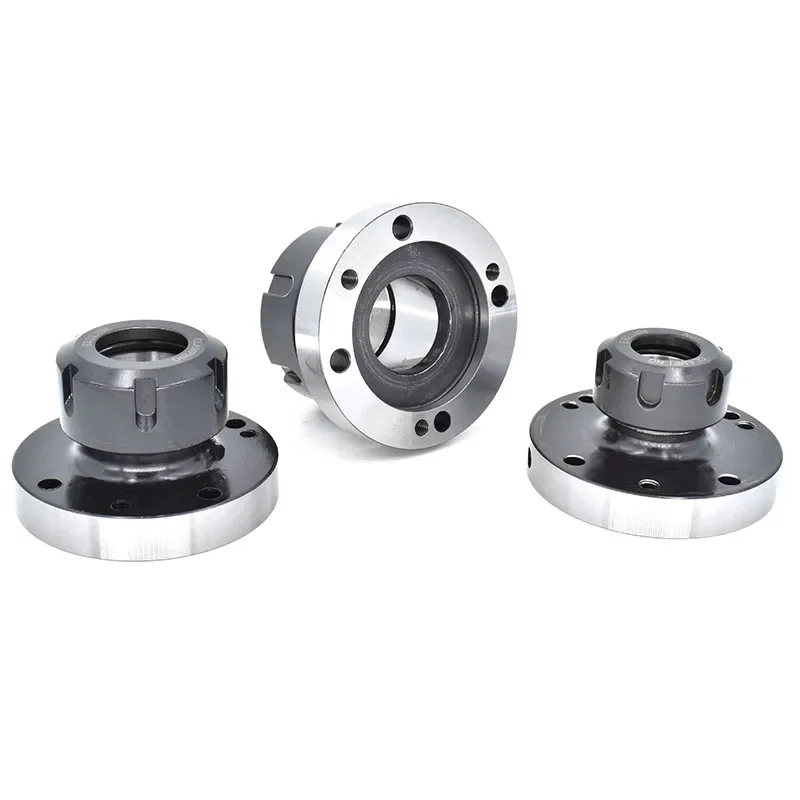 Mini Flange Quatro Eixos Pinça, Mandril de fixação, Ferramenta de torno CNC, Cartucho, ER16, ER50, ER25, ER32, ER40, 125mm, 80mm, 100mm