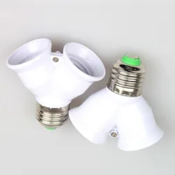 E27 to e27 screw socket lamp holder, 1-to-2 converter, multi head E27, one turn, double head extension lamp holder