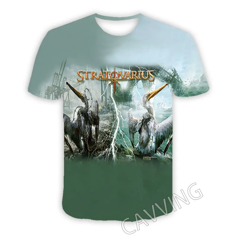 New Fashion Women/Men's 3D Print  Stratovarius Band Casual T-shirts  Hip Hop Tshirts Harajuku Styles Tops Clothing   T02