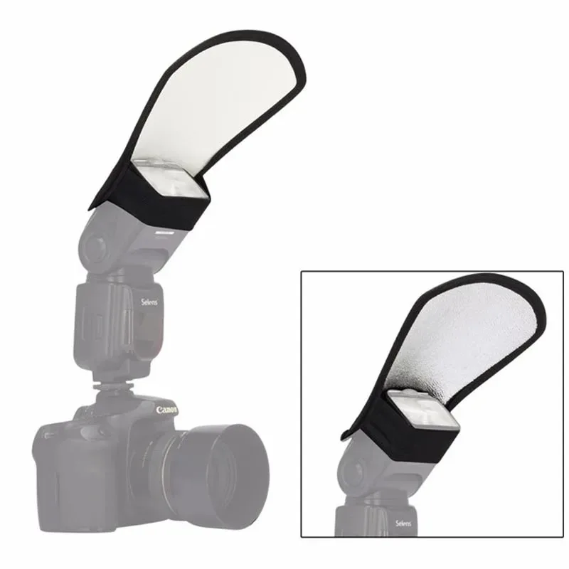 Universal Softbox Flash Bounce Reflector Diffuser Softbox Camera Accessories Silver White for Canon Nikon Camera Photo Studio