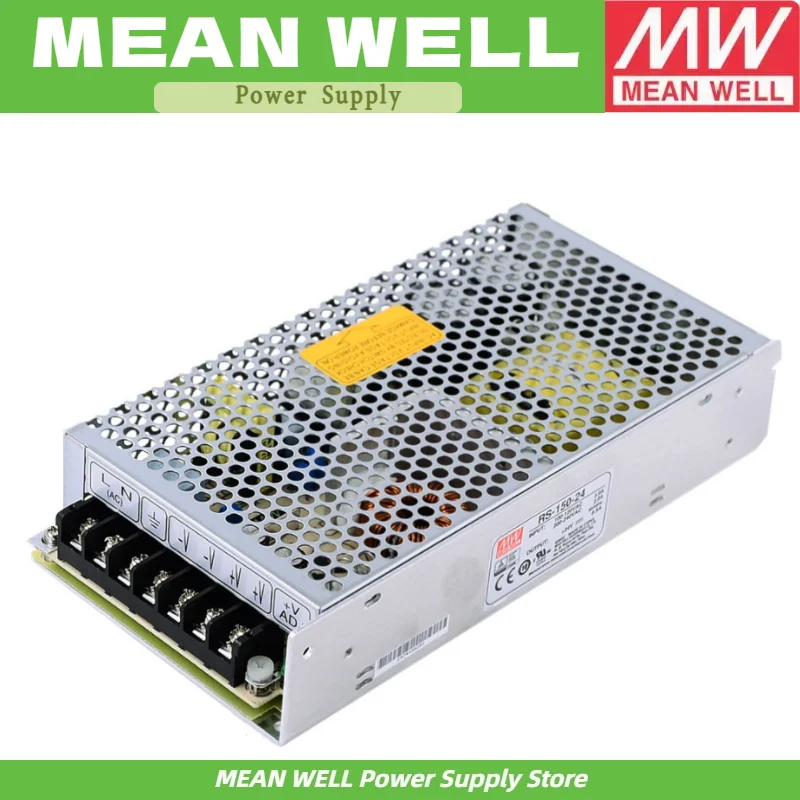 

MEAN WELL RS-150 RS-150-5 RS-150-12 RS-150-24 Single Output Switching Power Supply RS-150 5V 12V 24V