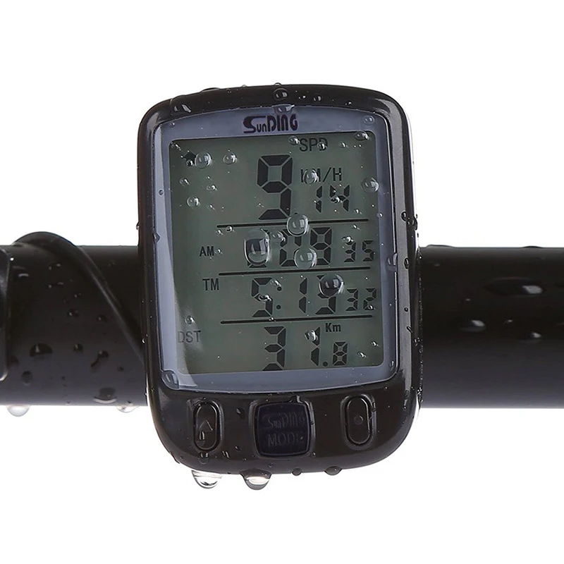 Waterproof Bicycle Computer With LCD Digital Display Bicycle Odometer Speedometer Riding Wireless Stopwatch Riding Accessories