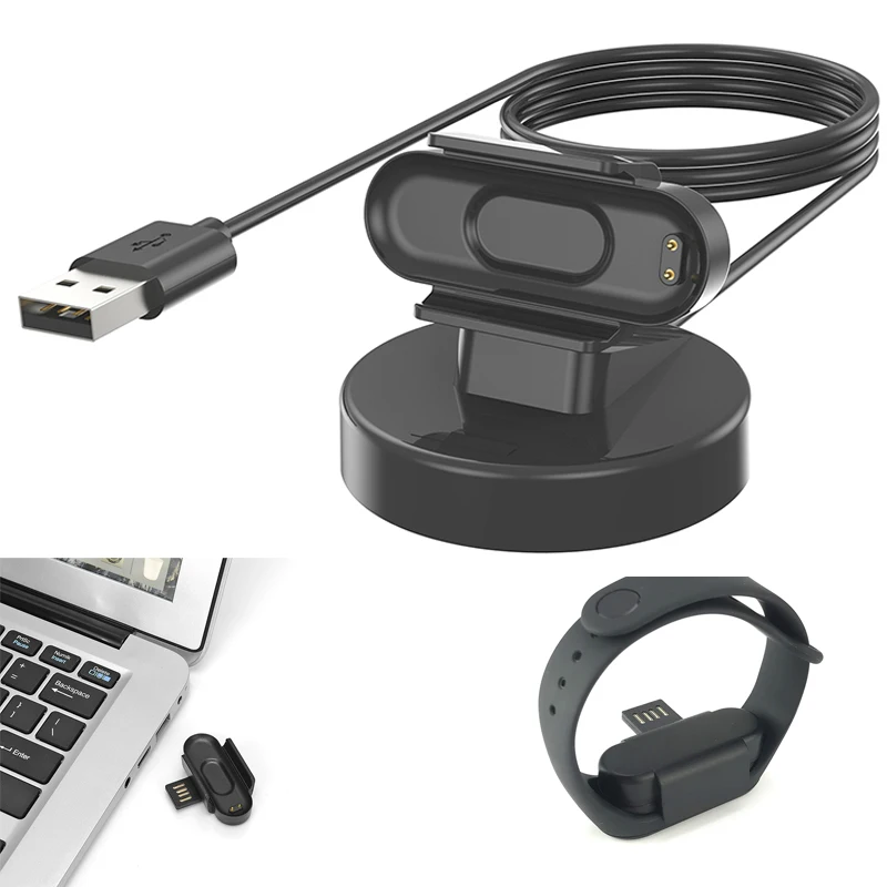 Mini soporte de carga USB para Xiaomi Mi Band 4/5/6/7 NFC, adaptador de carga para pulsera inteligente Mi Band