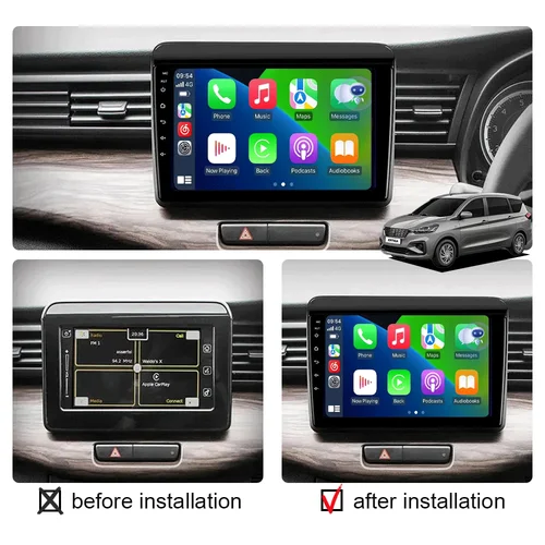Imagen 2 del producto Android 15 Carplay Auto para Suzuki ERTIGA 2018 2019 2020 navegación Multimedia reproductor de Radio de coche vídeo WIFi + cámara estéreo 4G 360