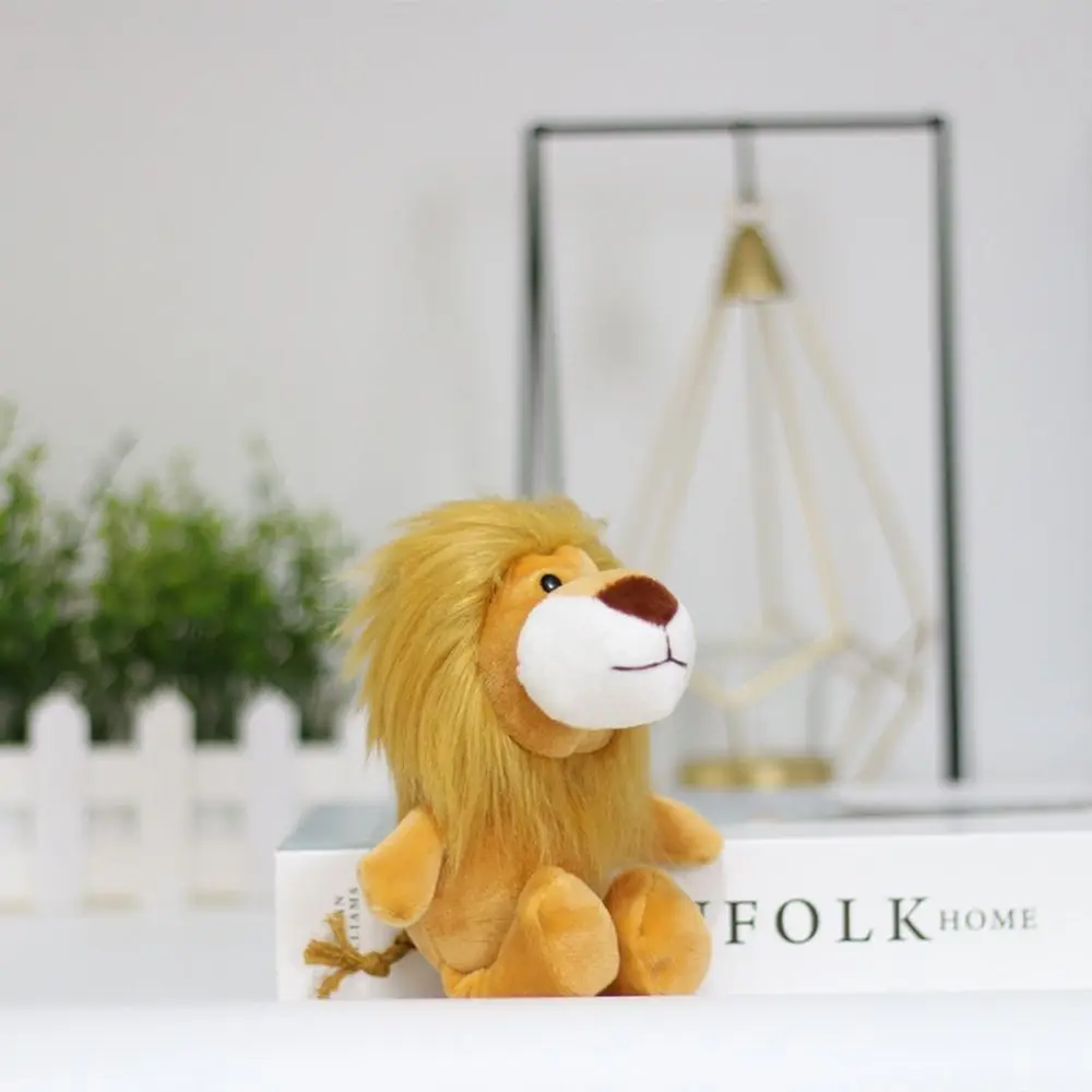 

Accessories Kawaii Car Keyring Backpack Pendant Jewelry Key Ring Plush Doll Little Lion Doll Keychain Plush Keychain