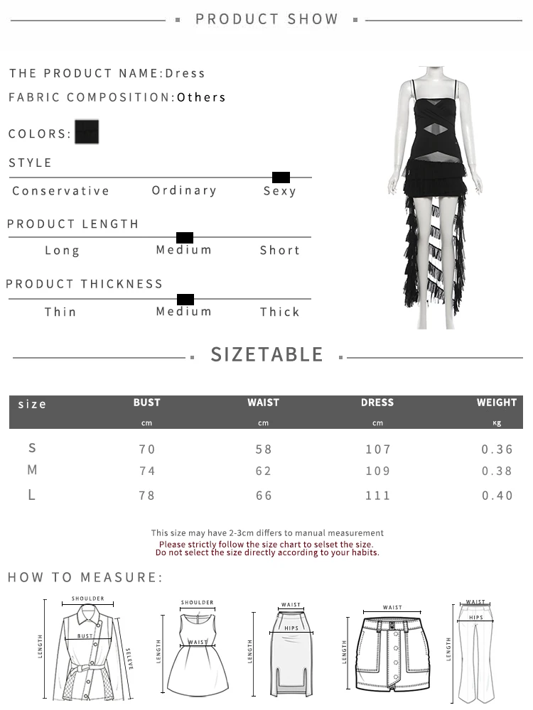 Weird Puss Tiered Kleid Damen Patchwork Mesh Unregelmäßiger Saum Ärmellos Figurbetont Sexy Midnight Hottie Mode Dinner Party Bodycon – Detail 1