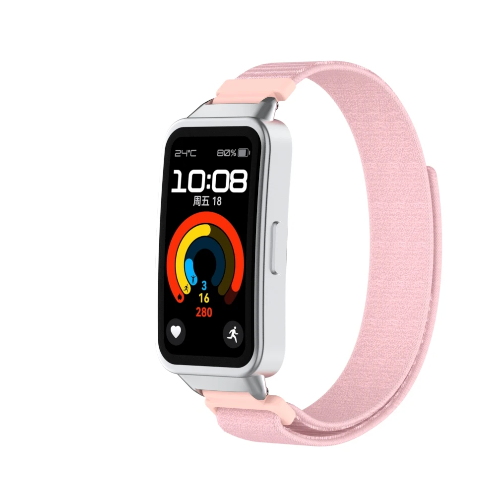 Nylonowy pasek z pętlą do smartwatcha Huawei Band 9. Sportowa opaska na nadgarstek Correa do paska Huawei 8 9. Correa Oddychająca