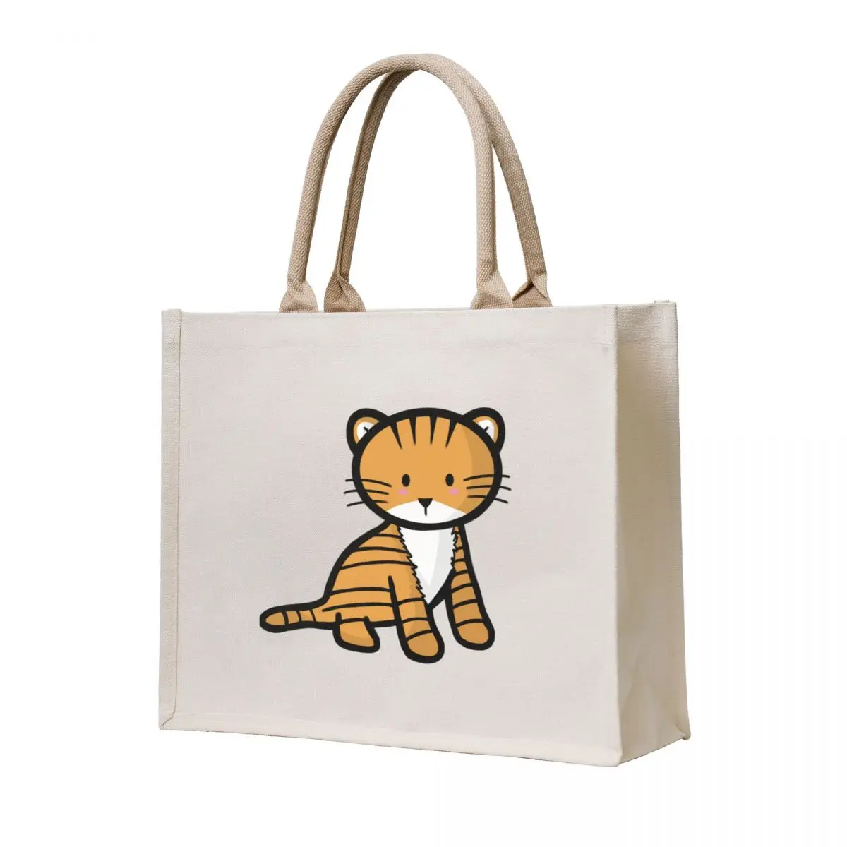 

Tiger Tote Bag sac pour femme shopping cart bags Customizable tote bag