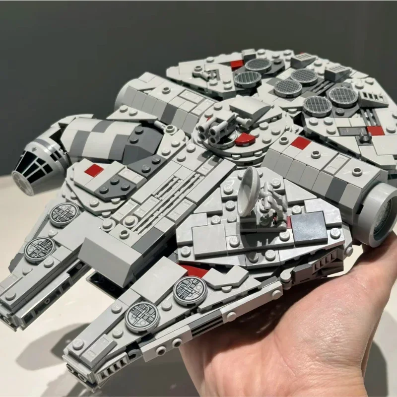 New Spaceship Bricks Stars Fighter Space For Millennium Set Falcon Ship 75105 Model Building Blocks Kit Toys For Children