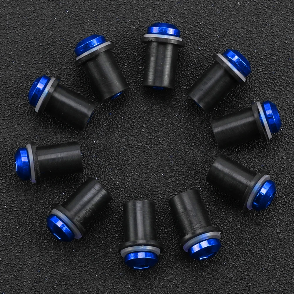 Moto 10pcs M5 Windshield Bolt Windscreen Mounting Screw Washer Nut FOR Suzuki 600/750 KATANA 1100 GSX1100F GSX750F GSX600F LS650