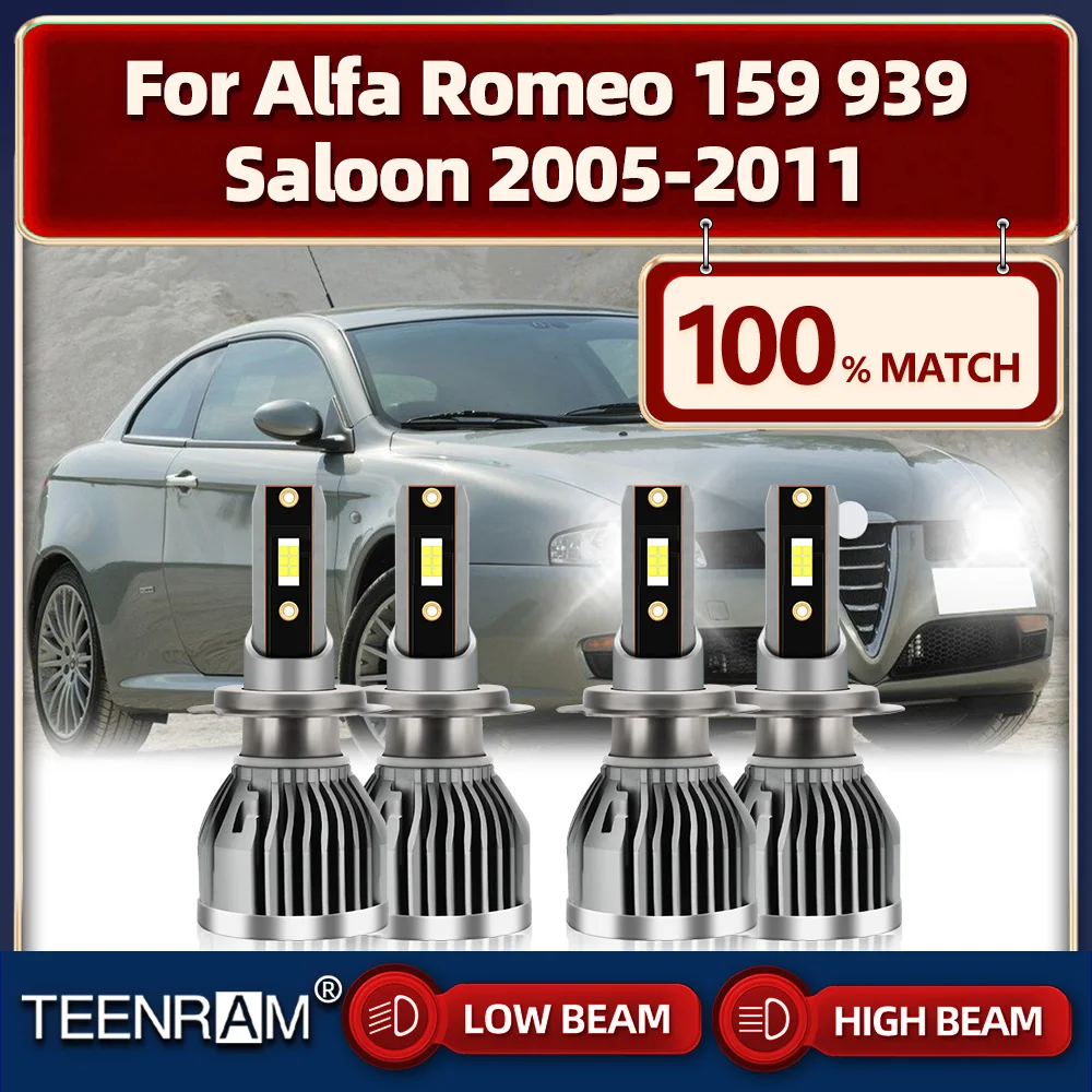 

240W Canbus No Error LED Car Headlight 40000LM Auto Lights Bulbs 12V For Alfa Romeo 159 939 Saloon 2005-2007 2008 2009 2010 2011