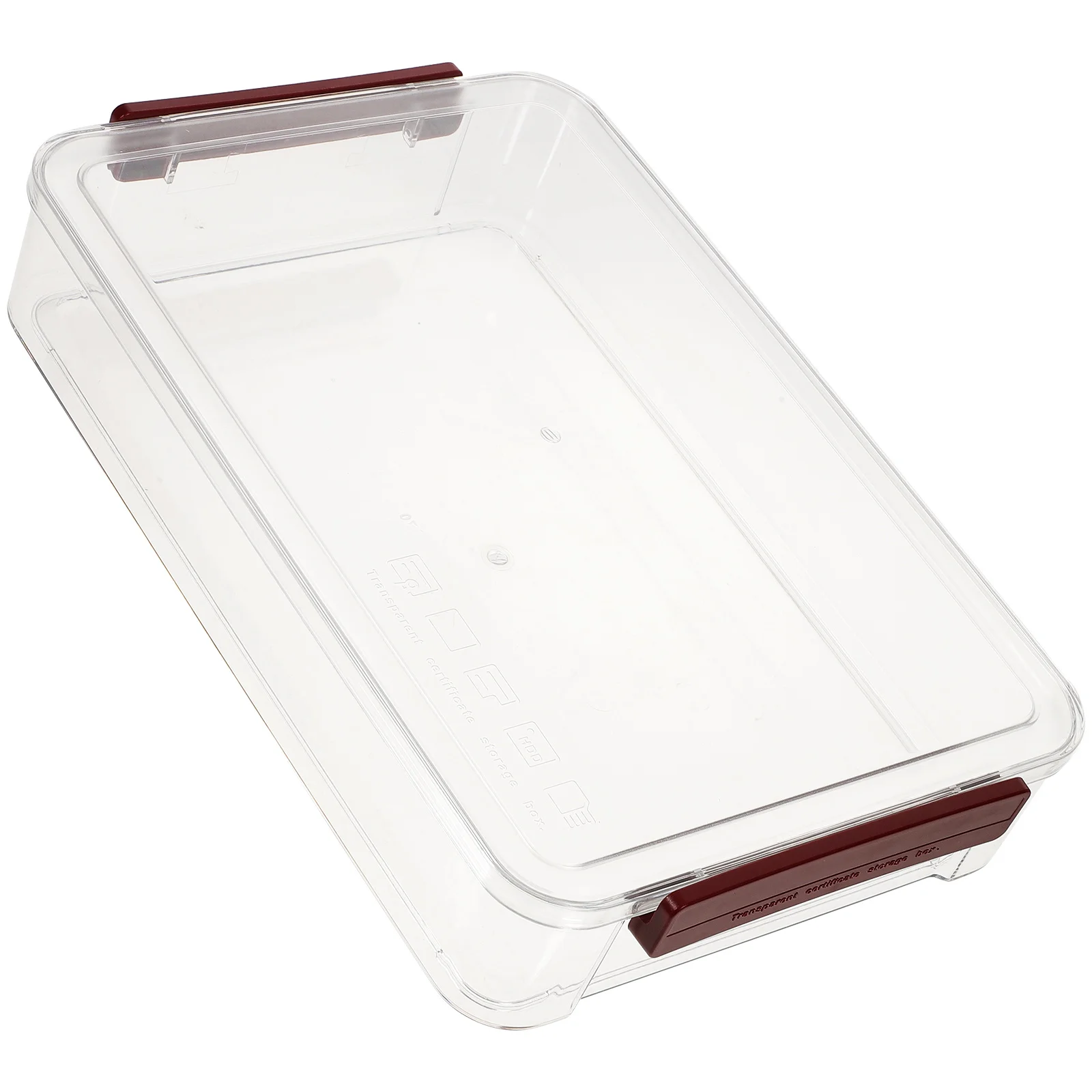 

Clear Box Multi-Function Desktop Organizer Stackable Document Storage Box Wear-Resistant Transparent File Container Office