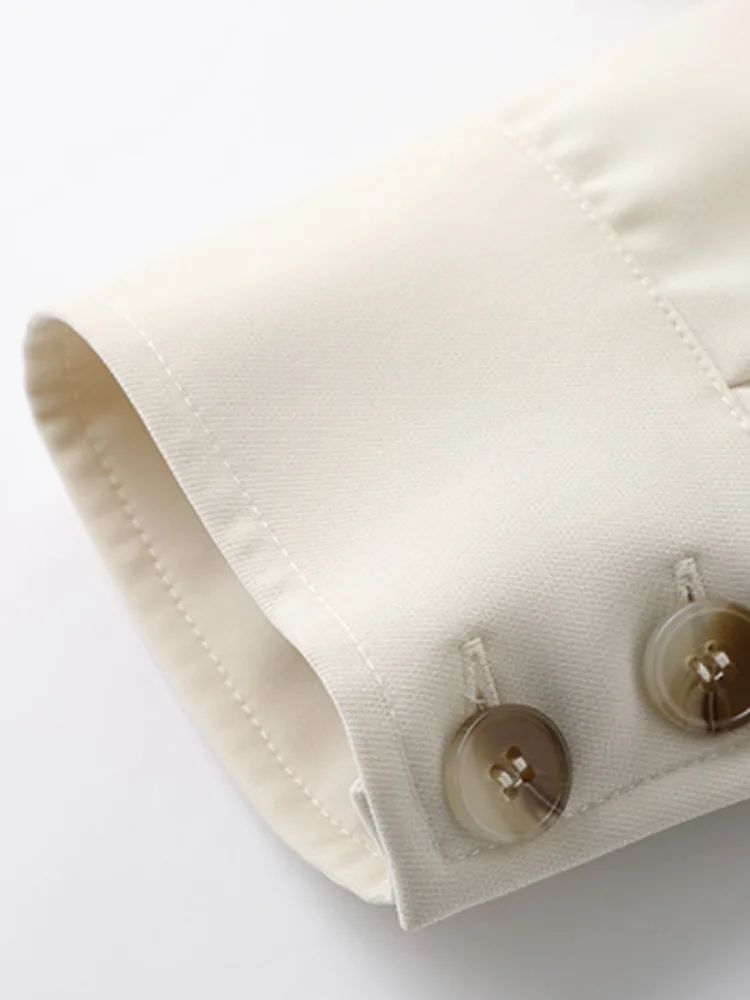 ZMEENNA Giacca da donna elegante con coulisse in vita Giacca leggera con colletto con risvolto Capispalla con bottone singolo con tasche ZM3160