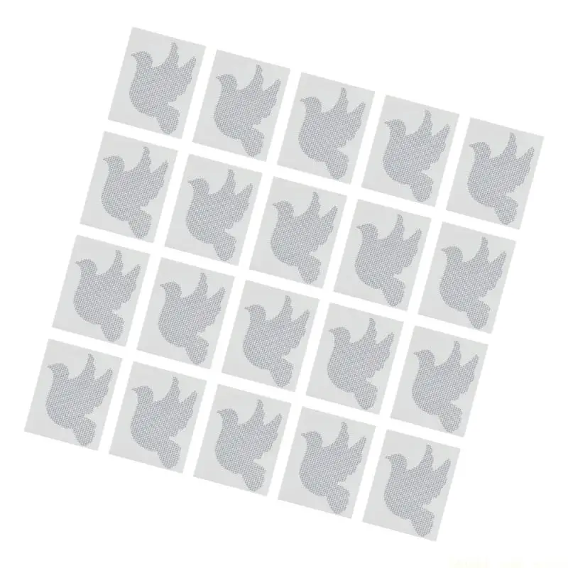 A2BE Adhesive Glass Fiber Screen Repair Cover Set, 20 Count for Home Screen Care, Porch Areas and Entry Screens Daily