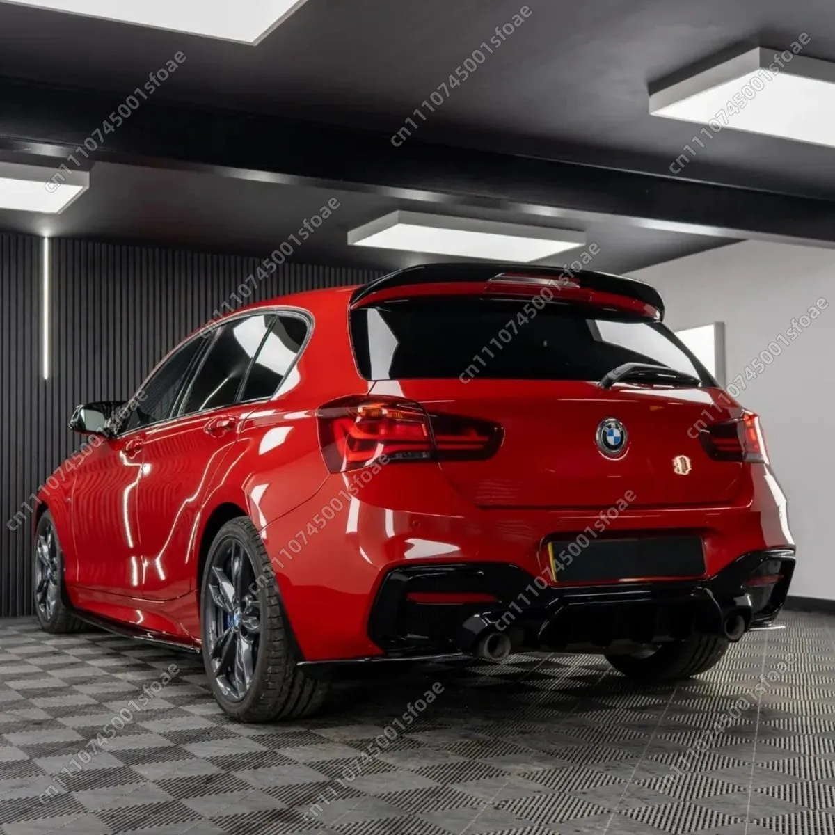 

For BMW 1 Series F20 F21 LCI M135i M140i 2011-2019 M Sport Car Rear Trunk Spoiler ABS Glossy Black Body Cover Mirror Kits Tuning