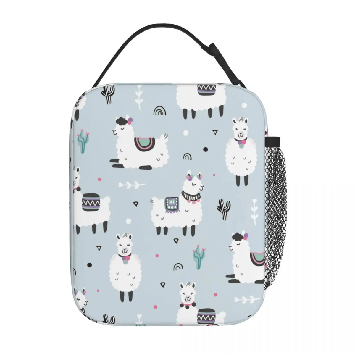 

Llamad Alpaca Cactuses Insulated Lunch Bags Thermal Meal Container Leakproof Tote Lunch Box Food Storage Bags College Picnic