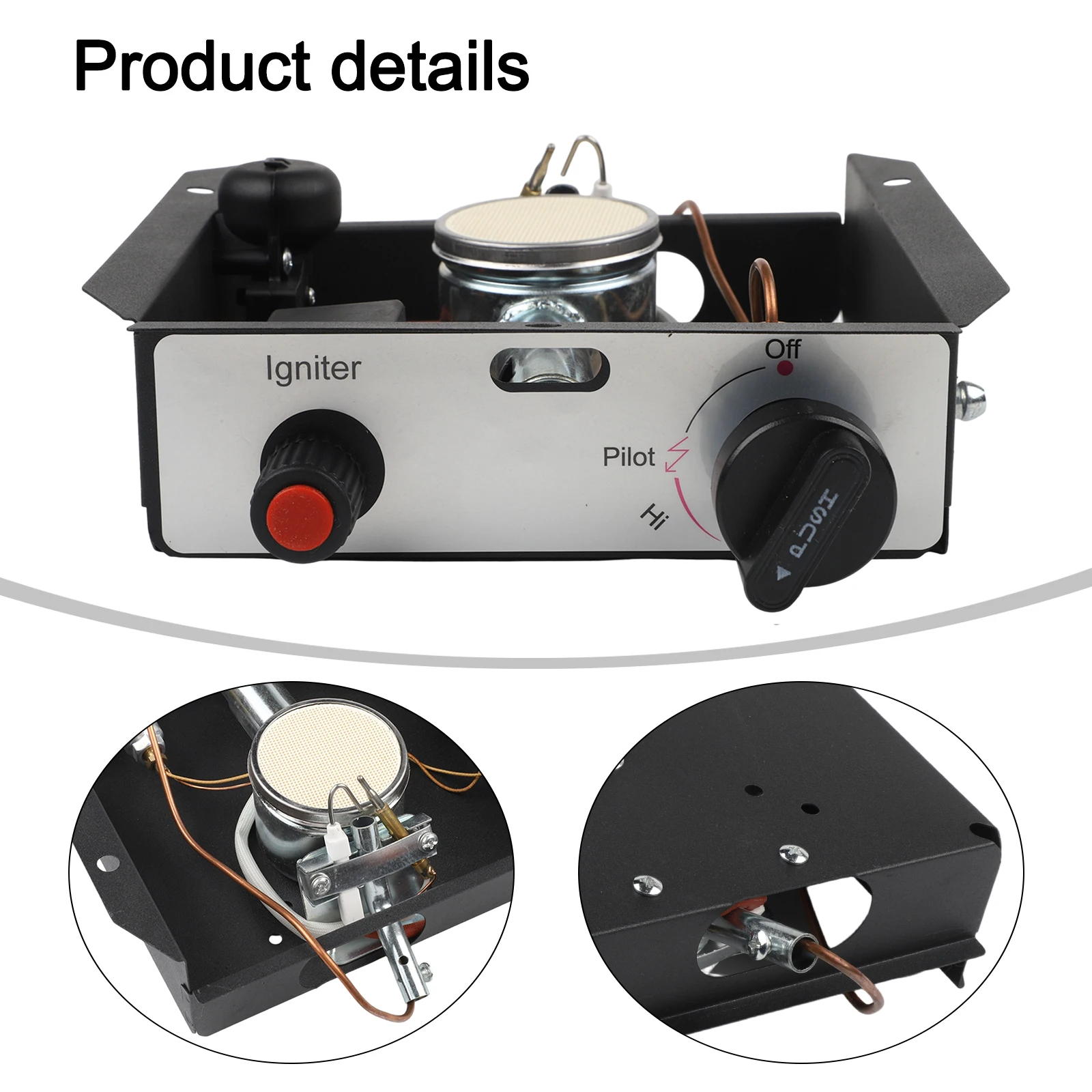 

Control Box Size 7.875 X 7.1 X 3.94 Inches Patio Heater Burner Module Thermocouple Safety Device Patio Comfort
