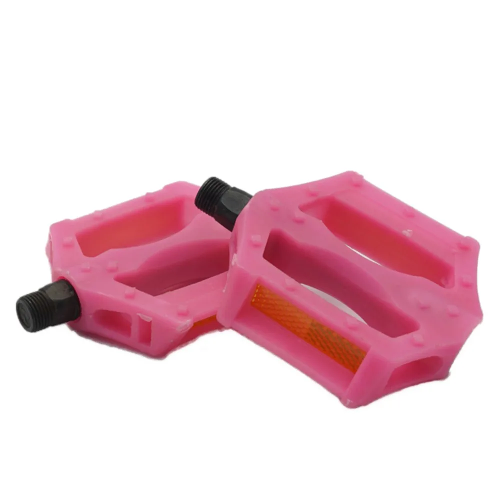 

1 Pair Colorful Standard Bicycle Pedals Accessories Thread 1.4cm Bike Foot Plat Replacement Plastic Cycling Pedaling Universal