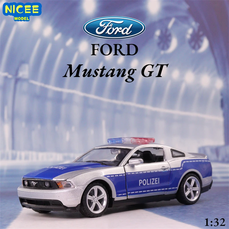 

1:32 Ford Mustang GT Police Metal Toy Toy Car Alloy Car Diecast Toy Vehicles Model Miniature For Children Gifts F205