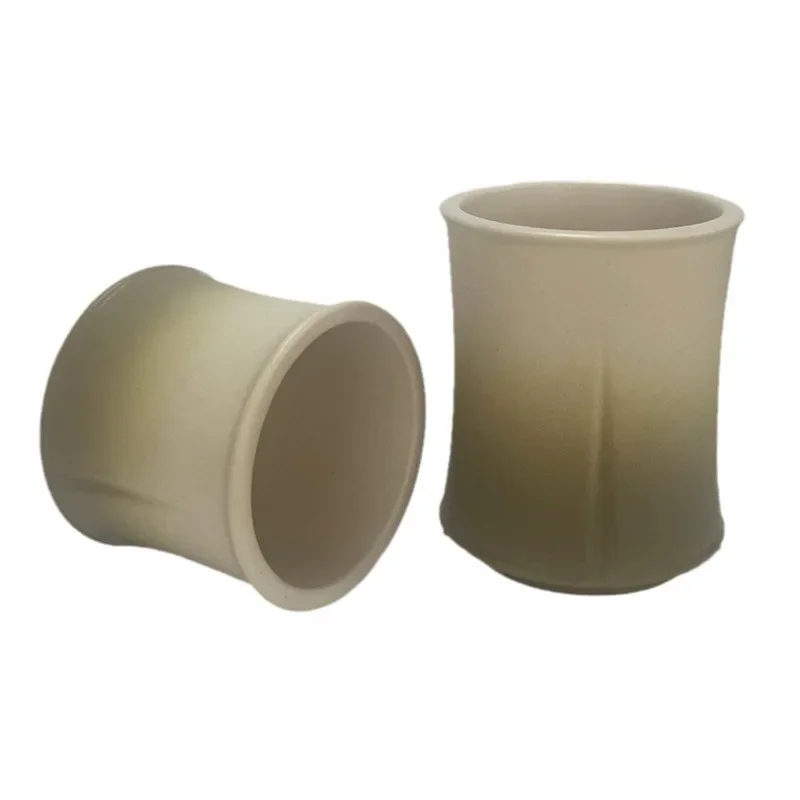 

Candle ware creative ceramic cup handmade bamboo cup