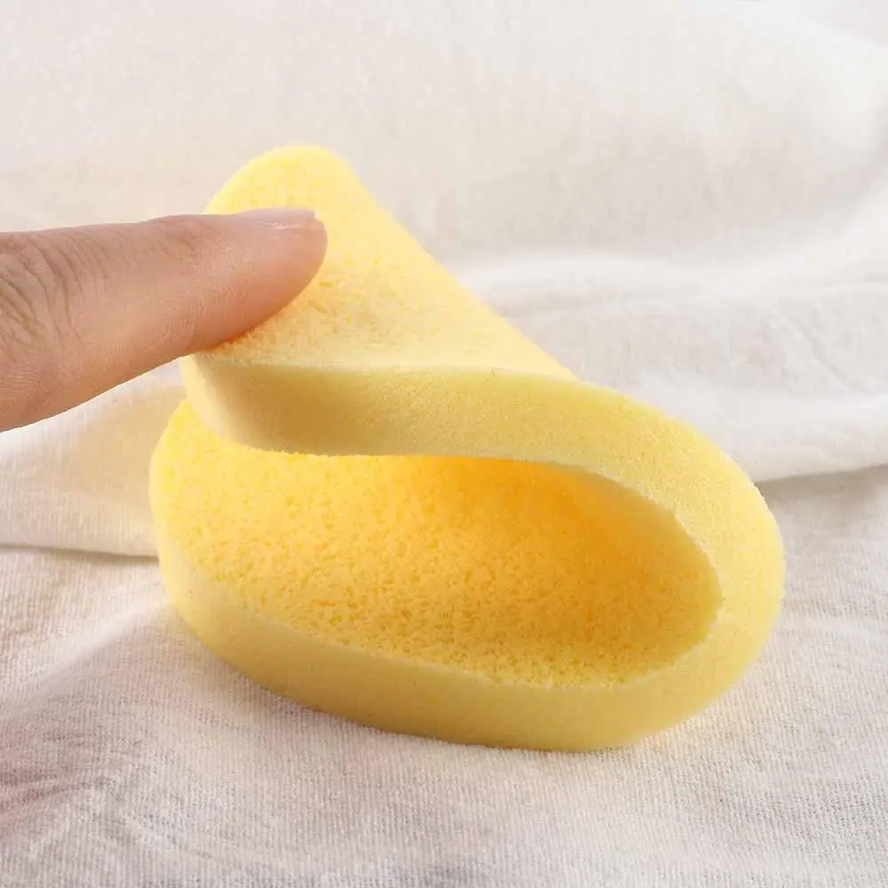 Makeup Remove Facial Skin Care Mat Face Cleansing Wash Cleaning Yellow Foam Sponge Puff Stick