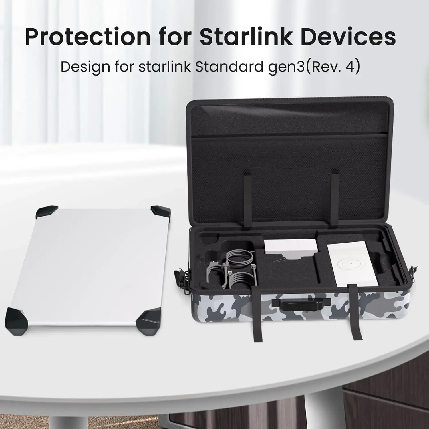 Updated Travel Case for Starlink Satellite Gen-3 Protector Portable Carry Bag Travel Bag for Starlink Satellite Kit Accessories