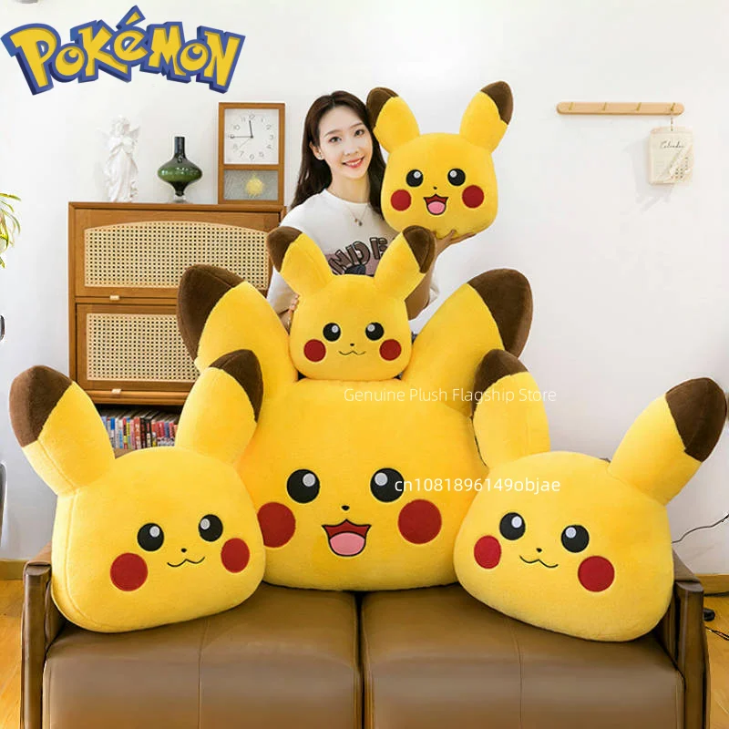 90 cm Super Big Size Pokemon Pikachu Anime Pluche Gevulde Pop Kawaii Kamer Versierd met Knuffels Kussen Vakantie Geschenken