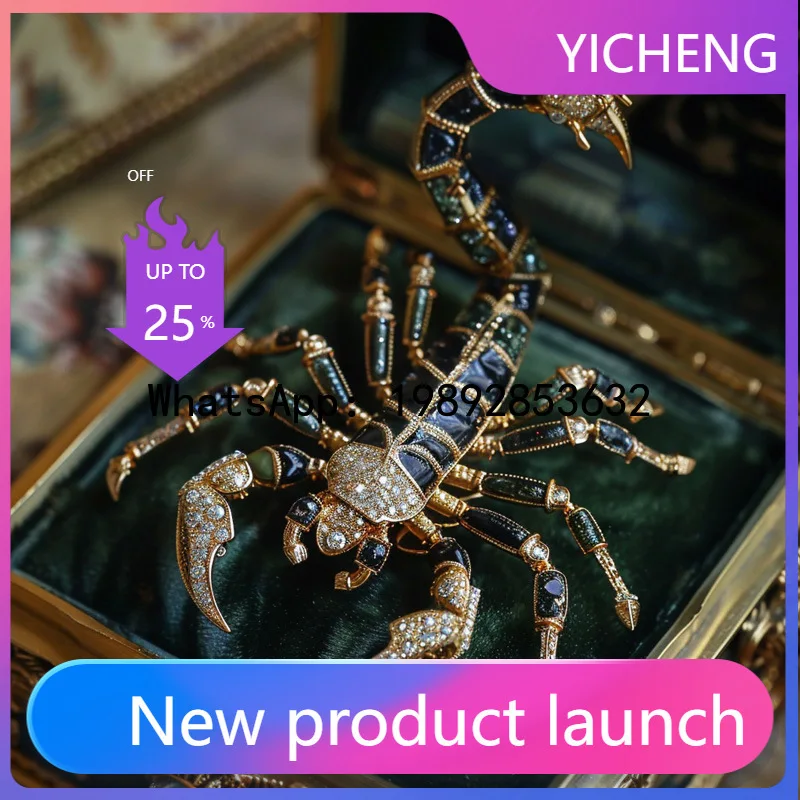 

XZ light luxury European and American style scorpion brooch, exquisite low-key accessories pin, personalized luxury brooch