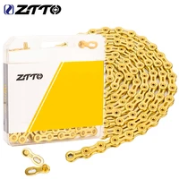 ZTTO MTB cadena de bicicleta de 11 velocidades 8 9 10 11 12S cadenas de bicicleta de carretera de montaña 10 velocidades con conector mágico de enlace faltante