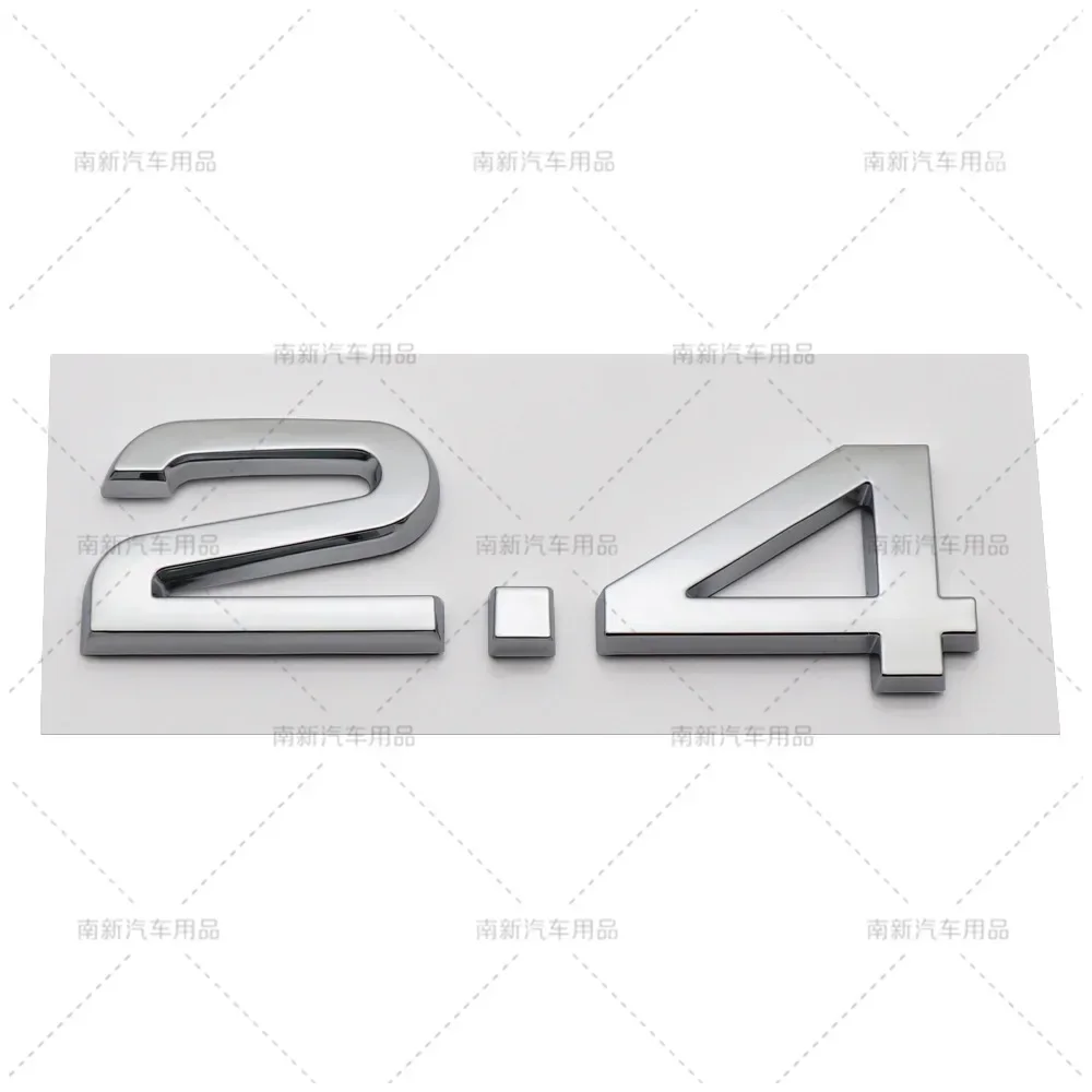 Stereo ABS Displacement Logo Emblem 2.4 3.6 4.2 Car Tailgate Side Wing Sticker Sport Appearance Decor Parts For Audi A4 A6 Q5 Q7