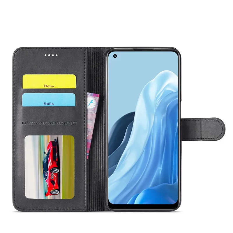 For OPPO Reno7 5G Case Flip Magnetic Phone Case On Coque OPPO Reno 7 5G Case Leather Vintage Wallet Case For Oppo Reno7 5G Cover