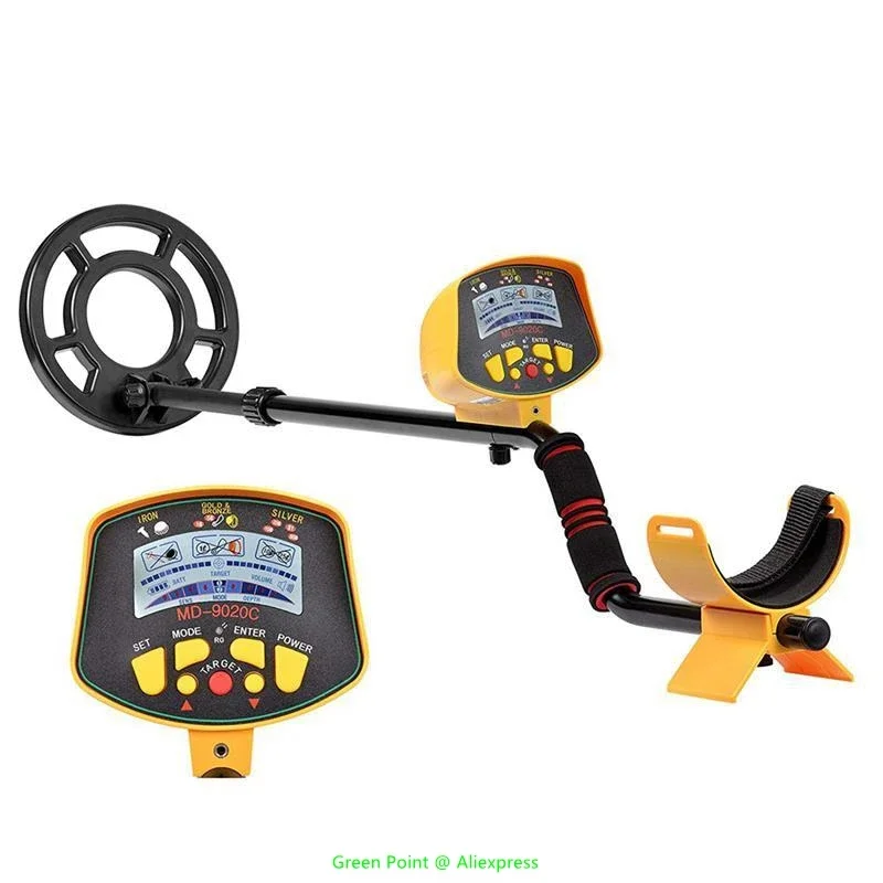 MD-9020C Professional Underground Metal Detector With LCD Display Adjustable Treasure Hunter Finder Pinpoint Gold Search Tools