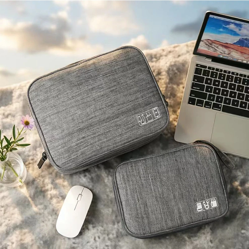 Travel Electronic Digital Storage Bag, Multifunctional High-capacity Earphones, Data Cable Protective Case, Dust Bag-ll