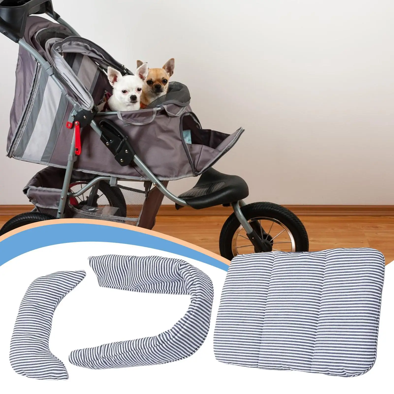 عربة الحيوانات الأليفة حصيرة عربة الحيوانات الأليفة غطاء الأوساخ قابل للغسل المضادة للانزلاق بطانة وسادة سرير مقاوم للماء الوسائد ل القط الحيوان عربة مريحة