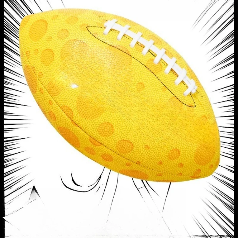 

Cheese Rugby American Football Adult No. 9 lettering Birthday gift Training game ball