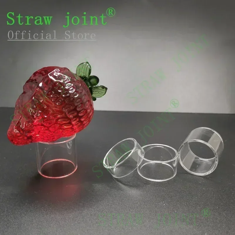 

Outer Diameter OD25.5mm Clear Straight Glass Base Decorative Ornament Glass Handicraft 1pack